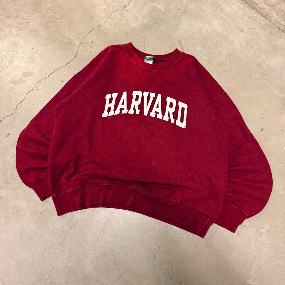 Ivysport Harvard University Crewneck Sweatshirt Burgundy Red Mens Large L